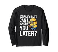 Despicable Me Save Sorry I'm Busy Can I Ignore You Later Maglia a Manica