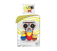 Minion Set Copripiumino Singolo Ue Misura Cotone Stereo Bambini Letto 2-in-1
