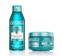 DESSANGE - Cofanetto Dermo Risource - Shampoo + Maschera Idrata - Formula arricchita con Alghe e Niacinamide - Lenisce e idrata - Per Pelle Capelu Sensibile e Capelli Disidratati - 2 x 250 ml