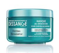 DESSANGE - Maschera per capelli Hydra-lenitiva Dermo Risorsa - Formula arricchita con alghe e niacinamide - lenisce e idrata - per pelle capelu sensibile e capelli disidratati - 250 ml