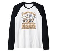 Dessert Baking Gnomes for Women Bakers with Funny Sayings Maglia con Maniche Raglan