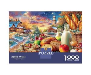 Dessert inverno 1000 Pieces Recycled Board Tavola raccolta Puzzles for Adults Mindfulness Activity Full Size Poster Collector's Box 70x50cm/1000pcs