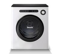 Dessiz Asciugabiancheria, 970w, 1.6 Cu.Ft. Macchina con tamburo in acciaio inossidabile, 5,0 kg con tubo di scarico, controllo digitale, arresto automatico con sensore igrometro, asciugatrice per