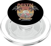 Destin Beach Tramonto Flamingo Retro Palma Florida Viaggio PopSockets PopGrip per MagSafe