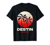 Destin Florida Beach Tramonto Design Costa del Golfo Destin FL Maglietta