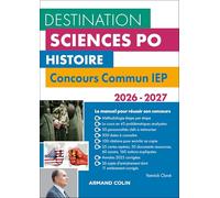 Destination Sciences Po Histoire - Concours commun IEP - 2026-2027: 2026-2027