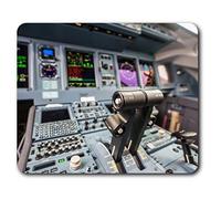 Destination Vinyl ltd Confortevole Mat Mouse - Aereo Cockpit Guages Pilota 23.5 x 19.6 cm (9.3 x 7.7 Pollici) per Il calcolatore & Computer Portatile, Ufficio, Regalo, Base Antiscivolo - RM16332