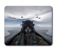 Destination Vinyl ltd Confortevole Mat Mouse - Air Force Fighter Pilot Aereo Jet 23.5 x 19.6 cm (9.3 x 7.7 Pollici) per Il calcolatore & Computer Portatile, Ufficio, Regalo, Antiscivolo Base - RM8990