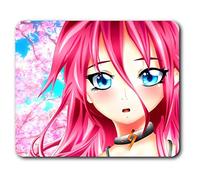Destination Vinyl ltd Confortevole Mat Mouse - Anime Manga Faccia Giapponese 23,5 x 19,6 cm (9,3 x 7,7 Pollici) per Computer e Laptop, Ufficio, Regalo, Base Antiscivolo - RM2811