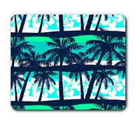 Destination Vinyl ltd Confortevole Mat Mouse - Blue Palm Trees Surf Surfer 23.5 x 19.6 cm (9.3 x 7.7 Pollici) per Il calcolatore & Computer Portatile, Ufficio, Regalo, Base Antiscivolo - RM15619