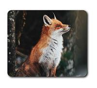 Destination Vinyl ltd Confortevole Mat Mouse - Crafty Ginger Fox a Forest 23.5 x 19.6 cm (9.3 x 7.7 Pollici) per Il calcolatore & Computer Portatile, Ufficio, Regalo, Antiscivolo Base - RM2829