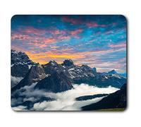 Destination Vinyl ltd Confortevole Mat Mouse - Dolomiti Italia 23,5 x 19,6 cm (9,3 x 7,7 Pollici) per Il calcolatore & Computer Portatile, Ufficio, Regalo, Base Antiscivolo - RM3391