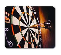 Destination Vinyl ltd Confortevole Mat Mouse - Freccette Freccette Bullseye 23.5 x 19.6 cm (9.3 x 7.7 Pollici) per Il calcolatore & Computer Portatile, Ufficio, Regalo, Base Antiscivolo - RM2415