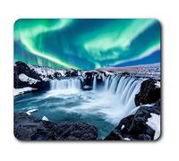 Destination Vinyl Ltd Confortevole Mat Mouse - Godafoss Waterfall Iceland 23.5 x 19.6 cm (9.3 x 7.7 Pollici) per Il calcolatore & Computer Portatile, Ufficio, Regalo, Base Antiscivolo - RM3310