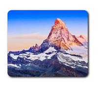 Destination Vinyl ltd Confortevole Mat Mouse - Matterhorn Svizzera Neve 23,5 x 19,6 cm (9,3 x 7,7 Pollici) per Il calcolatore & Computer Portatile, Ufficio, Regalo, Base Antiscivolo - RM2314