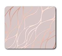 Destination Vinyl ltd Confortevole Mat Mouse - Oro Rosa Effetto Marmo Fredda 23.5 x 19.6 cm (9.3 x 7.7 Pollici) per Il calcolatore & Computer Portatile, Ufficio, Regalo, Base Antiscivolo - RM2452
