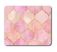 Destination Vinyl ltd Confortevole Mat Mouse - Rosa Vintage marocchina Stampa 23,5 x 19,6 cm (9,3 x 7,7 Pollici) per Il calcolatore & Computer Portatile, Ufficio, Regalo, Antiscivolo Base - RM2525