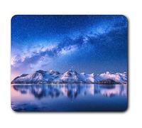 Destination Vinyl ltd Confortevole Mat Mouse - Snowy Mountains Via Lattea 23.5 x 19.6 cm (9.3 x 7.7 Pollici) per Il calcolatore & Computer Portatile, Ufficio, Regalo, Antiscivolo Base - RM3136