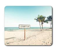 Destination Vinyl ltd Confortevole Mat Mouse - Surfs Up Surf Beach Raffreddare 23.5 x 19.6 cm (9.3 x 7.7 Pollici) per Il calcolatore & Computer Portatile, Ufficio, Regalo, Base Antiscivolo - RM2465