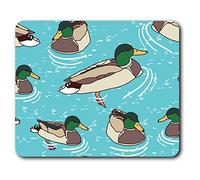 Destination Vinyl ltd Confortevole Mat Mouse - Swimming Ducks Mallard Duck 23.5 x 19.6 cm (9.3 x 7.7 Pollici) per Il calcolatore & Computer Portatile, Ufficio, Regalo, Base Antiscivolo - RM13123