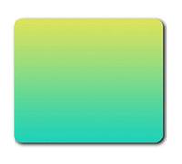 Destination Vinyl Ltd Confortevole Mat Mouse - Verde Blu Ombre Yellow Fun 23.5 x 19.6 cm (9.3 x 7.7 Pollici) per Il calcolatore & Computer Portatile, Ufficio, Regalo, Base Antiscivolo - RM2681