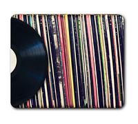 Destination Vinyl ltd Confortevole Mat Mouse - Vinile Musica Records Retro DJ 23,5 x 19,6 cm (9,3 x 7,7 Pollici) per Il calcolatore & Computer Portatile, Ufficio, Regalo, Base Antiscivolo - RM24398