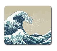 Destination Vinyl ltd Confortevole Mat Mouse - Vintage Grande Onda Japan Art 23,5 x 19,6 cm (9,3 x 7,7 Pollici) per Il calcolatore & Computer Portatile, Ufficio, Regalo, Antiscivolo Base - RM2115