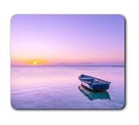 Destination Vinyl ltd Confortevole Tappetino Mouse - Purple Sunset Barche Lake23.5 x 19.6 cm (9.3 x 7.7 Pollici) per Il calcolatore & Computer Portatile, Ufficio, Regalo, Base Antiscivolo - RM24597