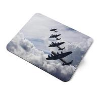 Destination Vinyl Ltd Lancaster Bomber Planes WW2 Formazione Flessibile Rettangolare 5 mm Tappetino per mouse in gomma Ufficio Casa Novità Stampato Accessorio da Scrivania #51317