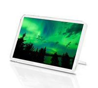 Destination Vinyl Magnets Calamita Classica per Frigorifero, Motivo: Aurora Borealis Trees Forest Gift #8579