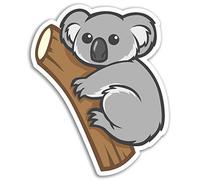DestinationVinyl 2 x 10cm Koala in Vinile Stickers - Australia Divertimento Laptop Sticker Deposito # 17194 (10 Centimetri Alto)