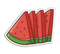 DestinationVinyl 2 x 10cm Watermelon in Vinile Stickers - Frutta Melone Sticker Estate Portatile # 18086 (10cm)