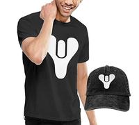 Destiny 2 - Set da uomo composto da maglietta e berretto da baseball, Nero , XL