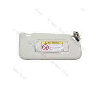 (Destra - Con luce) Parasole anteriore per auto con specchio in vetro e visiera parasole laterale per