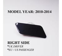 Destro Side Faro Rondella Cover per VW Touareg 7P MK2 10-14 Nero Profondo LC9X