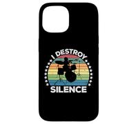 Destroy Silence Percussion Instrument Drummer Percussionist Custodia per iPhone 15