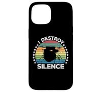 Destroy Silence Percussion Instrument Drummer Percussionist Custodia per iPhone 15