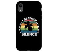 Destroy Silence Percussion Instrument Drummer Percussionist Custodia per iPhone XR