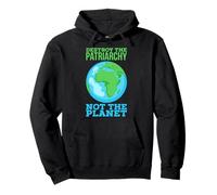 Destroy the Patriarchy Not Planet Distruggere il patriarcato Felpa con Cappuccio