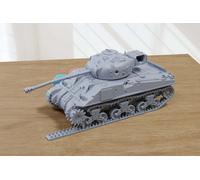 Destroyed Sherman Firefly Vc - 3D Stampato Miniatura Wargaming Combat Veicolo -