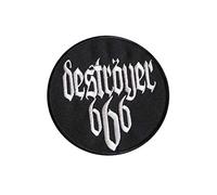 Destroyer 666, metallo nero, morte Satana. Occult, Thrash Desaster, Auro Noire, Absu, Mayhem, Sodoma, Posseduti ricamati ferro su applique souvenir accessorio