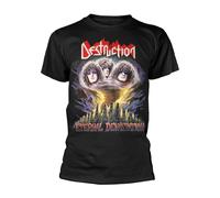 DESTRUCTION - ETERNAL DEVASTATION BLACK T-Shirt, Front & Back Print Small
