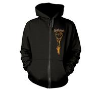 DESTRUCTION - INFERNAL OVERKILL BLACK Hooded Sweatshirt with Zip XXX-Large