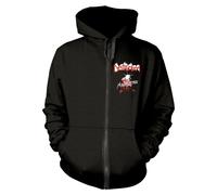 DESTRUCTION - MAD BUTCHER BLACK Hooded Sweatshirt with Zip Small