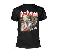DESTRUCTION - MAD BUTCHER BLACK T-Shirt, Front & Back Print Small