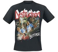Destruction Mad Butcher Uomo T-Shirt Nero M 100% Cotone Regular