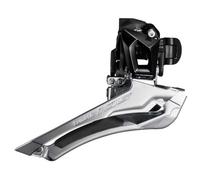 Deragliatore anteriore Shimano 105 R7000 2x11v, montaggio a fascetta 34.9mm, compatibile con freni a disco