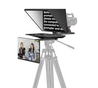 DESVIEW DT22 Teleprompter 22 Pollici Full HD Grande Schermo Prompter Professionale con Treppiede per Fotocamere/DSLR/Smartphone, Ideale per Studio TV, Live Streaming (Not Included Base Rollers and