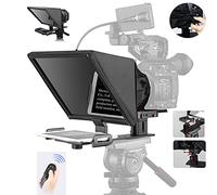 Desview T12 Teleprompter Portatile Pieghevole per Tablet Cellulare Videocamera DSLR Rec-App Android IOS con telecomando Adatto per Tik-Tok YouTube Streaming live.