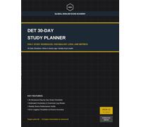 DET 30-Day Study Planner: Daily Study Schedules, Vocabulary Logs, and Performance Trackers